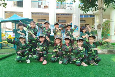 Trải nghiệm “Những chiến sĩ tí hon” kỷ niệm ngày thành lập quân đội nhân dân VN