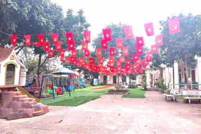 Công tác trang trí chuẩn bị cho Đại hội đảng toàn quốc lần thứ XIV